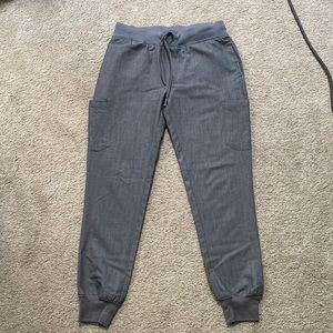 Mandala Jogger Scrub Pants - Grey